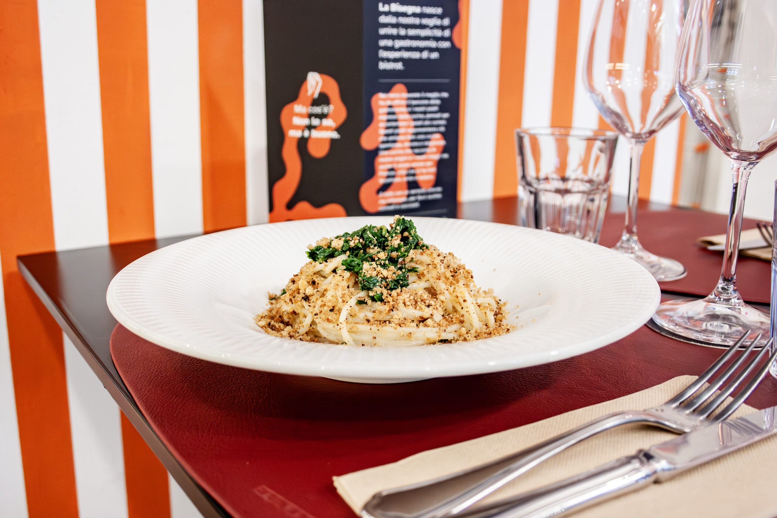 Spaghetto "Il Cappelli" Felicetti con burro, acciughe, cime di rapa e limone